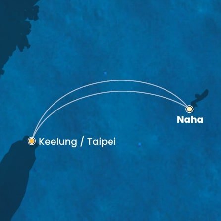 Japonsko, Tchaj-wan z Nahy na lodi Costa Serena