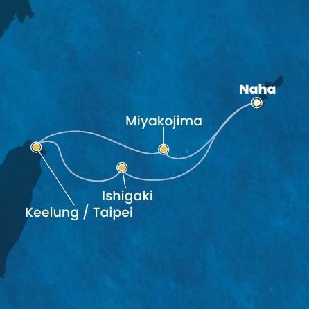 Japonsko, Tchaj-wan z Nahy - Okinawi na lodi Costa Serena