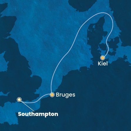 Veľká Británia, Belgicko, Nemecko zo Southamptonu na lodi Costa Diadema