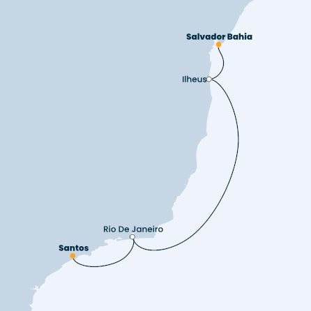 Brazília zo Salvadoru na lodi Costa Diadema