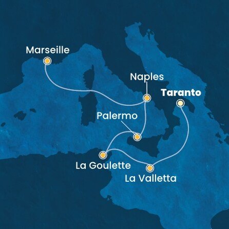 Taliansko, Grécko, Malta na lodi Costa Fascinosa