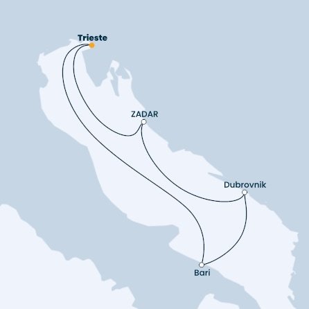 Taliansko, Chorvátsko z Trieste na lodi Costa Deliziosa