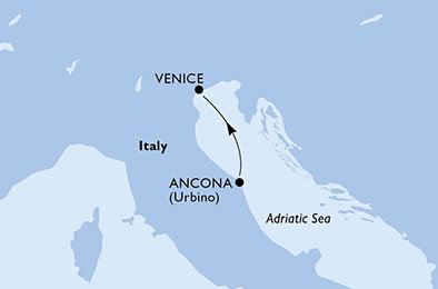 Taliansko z Ancony na lodi MSC Sinfonia