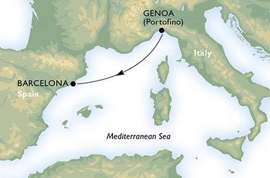 Taliansko, Španielsko z Janova na lodi MSC Preziosa