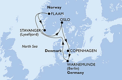 Nemecko, Nórsko, Dánsko z Warnemünde na lodi MSC Orchestra