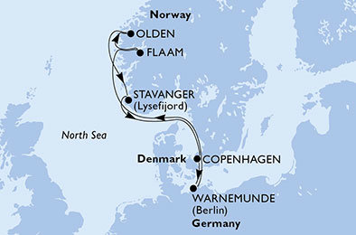 Dánsko, Nemecko, Nórsko z Kodaně na lodi MSC Orchestra