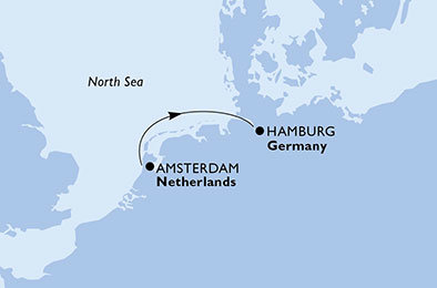 Holandsko, Nemecko, Francúzsko, Veľká Británia, Belgicko z Amsterdamu na lodi MSC Preziosa