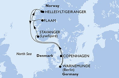 Dánsko, Nemecko, Nórsko z Kodaně na lodi MSC Poesia