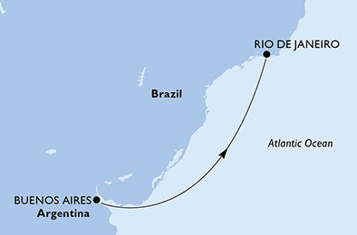 Argentína, Brazília z Buenos Aires na lodi MSC Preziosa
