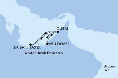 Spojené arabské emiráty z Dubaja na lodi MSC Opera
