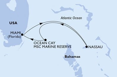 USA, Bahamy z Miami na lodi MSC Divina