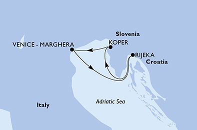 Taliansko, Chorvátsko, Slovinsko na lodi MSC Opera