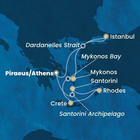 Grécko, Turecko z Pireusu na lodi Costa Fortuna Grécko, Turecko z Pireusu na lodi Costa Fortuna