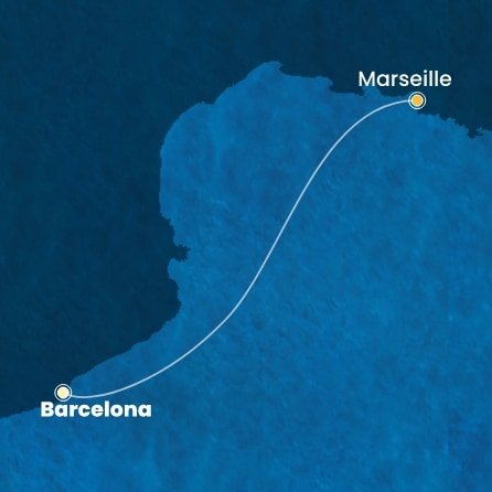 Španielsko, Francúzsko z Barcelony na lodi Costa Fascinosa