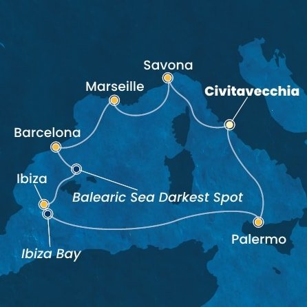Taliansko, Francúzsko, Španielsko z Civitavechie na lodi Costa Toscana