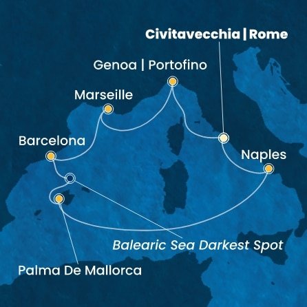 Taliansko, Francúzsko, Španielsko z Civitavechie na lodi Costa Toscana