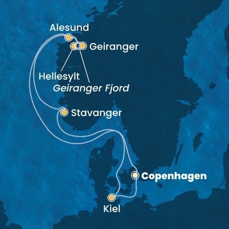 Dánsko, Nórsko, Nemecko z Kodaně na lodi Costa Diadema