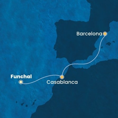 Portugalsko, Maroko, Španielsko z Funchalu na lodi Costa Fortuna