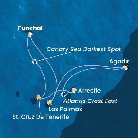 Portugalsko, Španielsko, Maroko z Funchalu na lodi Costa Fortuna