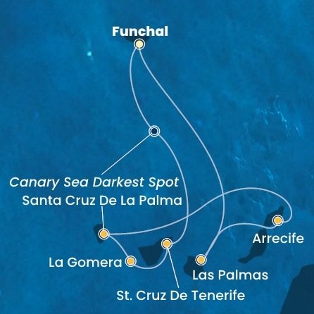 Portugalsko, Španielsko, La Gomera z Funchalu na lodi Costa Fortuna