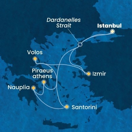 Turecko, Grécko z Istanbulu na lodi Costa Pacifica