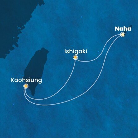 Japonsko, Tchaj-wan z Nahy - Okinawi na lodi Costa Serena