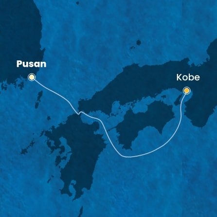 Južná Kórea, Japonsko na lodi Costa Serena