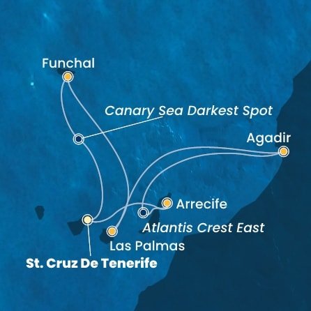 Španielsko, Maroko, Portugalsko z Tenerife na lodi Costa Fortuna