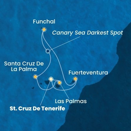Španielsko, Portugalsko z Tenerife na lodi Costa Smeralda