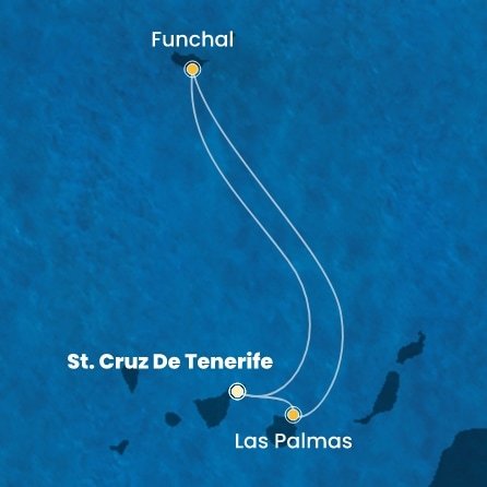 Španielsko, Portugalsko z Tenerife na lodi Costa Smeralda