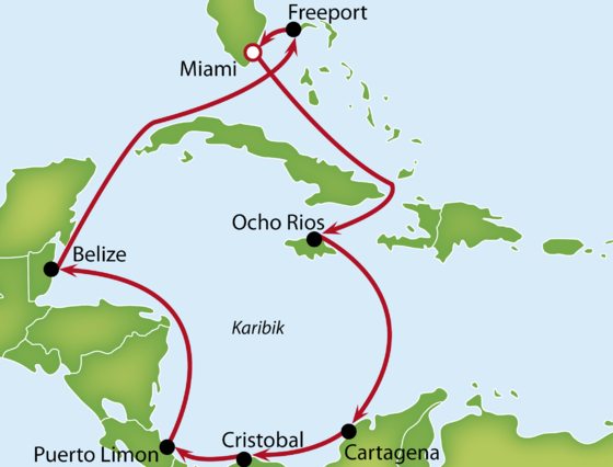 Okružná plavba slnečným Karibikom z Miami na lodi MSC Divina