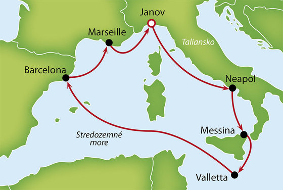 Za poznaním Talianska so zastávkami na Malte a v Španielsku na novej lodi MSC Bellissima