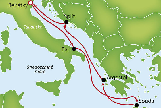 Taliansko, Grécko, Chorvátsko z Benátok na lodi MSC Lirica