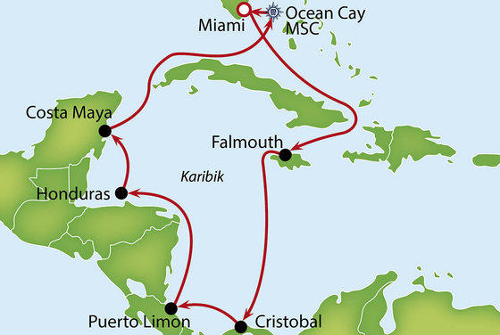 Veľký okruh Karibikom so zastávkou v Kostarike, Paname i na Roatane na lodi MSC Divina