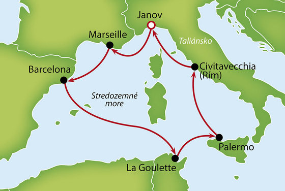 Západným Stredomorím so zastávkou v Afrike na palube MSC Fantasia