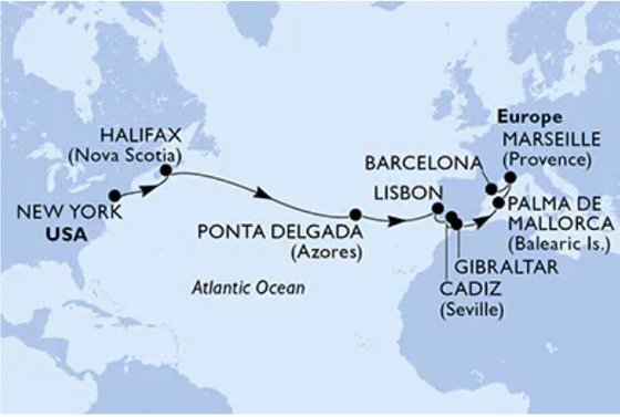 Z New Yorku cez Kanadu do srdca Stredomoria na MSC Meraviglia
