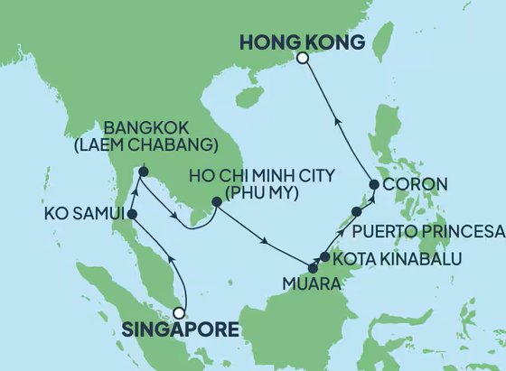Poklady na juhovýchodnej Ázie na Norwegian Jade