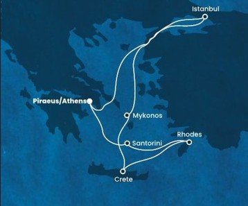 Za poznaním gréckych ostrovov a Istanbulu na Costa Fortuna