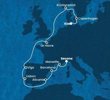 Obeplávajte s nami Európu na Costa Diadema