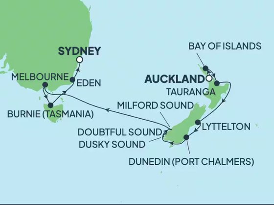 Z Nového Zélandu až do Sydney na Norwegian Spirit