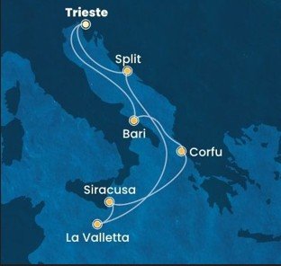 Po Jadranskom mori na Maltu a späť na Costa Deliziosa