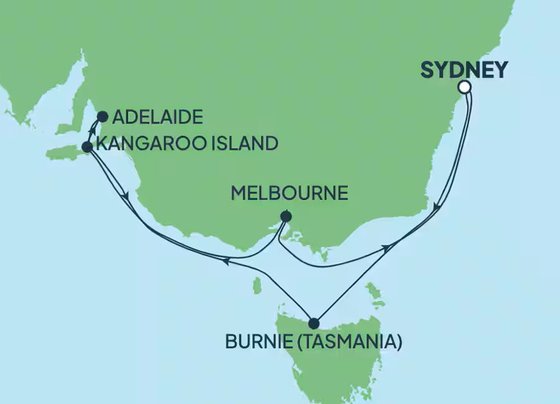 Južné pobrežie Austálie na Norwegian Spirit