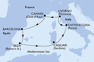 Perly Stredomoria na MSC Fantasia