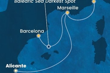 Španielsko, Francúzsko, Taliansko z Alicante na lodi Costa Pacifica