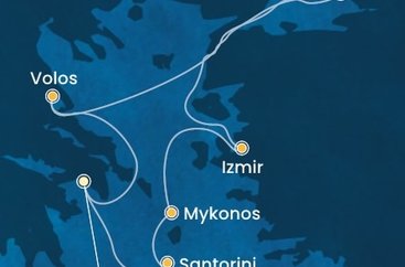 Grécko, Turecko z Pireusu na lodi Costa Fortuna