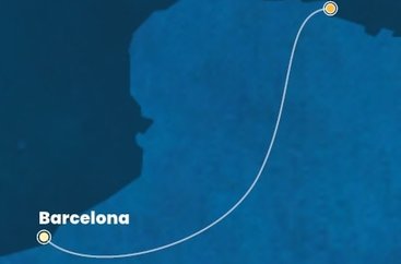 Španielsko, Francúzsko z Barcelony na lodi Costa Favolosa