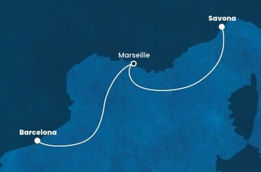 Španielsko, Francúzsko, Taliansko z Barcelony na lodi Costa Fortuna