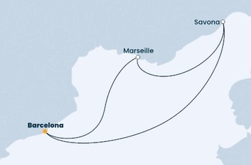 Španielsko, Francúzsko, Taliansko z Barcelony na lodi Costa Fascinosa
