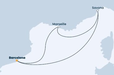 Španielsko, Francúzsko, Taliansko z Barcelony na lodi Costa Pacifica