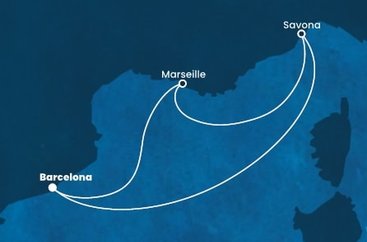 Španielsko, Francúzsko, Taliansko z Barcelony na lodi Costa Fortuna